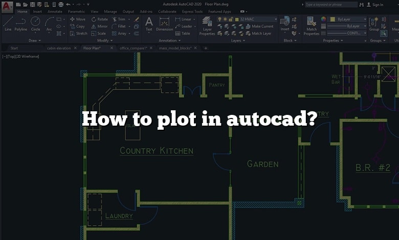 How to plot in autocad?