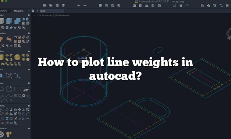 How to plot line weights in autocad?