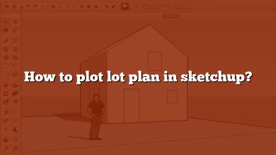 How to plot lot plan in sketchup?