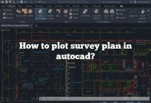 How to plot survey plan in autocad?