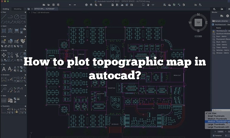 How to plot topographic map in autocad?