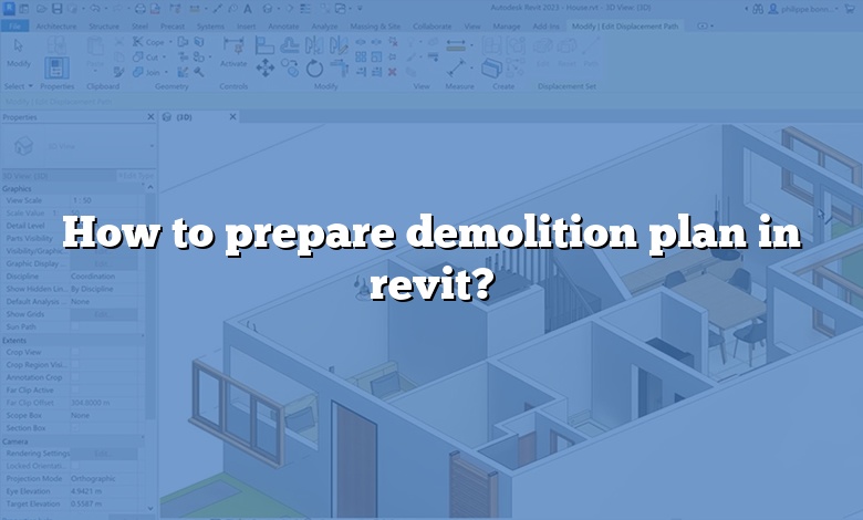 How to prepare demolition plan in revit?