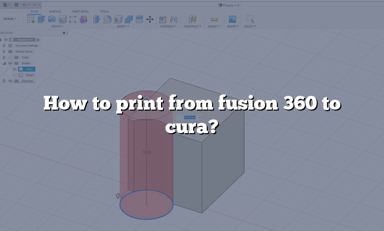 How to print from fusion 360 to cura?
