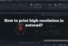 How to print high resolution in autocad?
