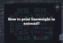 How to print lineweight in autocad?