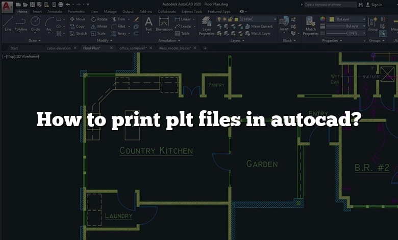 How to print plt files in autocad?