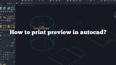 How to print preview in autocad?