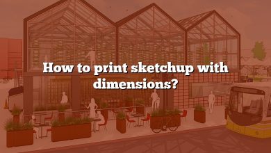 How to print sketchup with dimensions?
