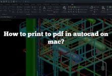 How to print to pdf in autocad on mac?