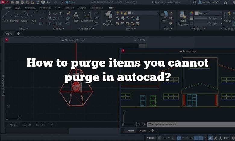 How to purge items you cannot purge in autocad?