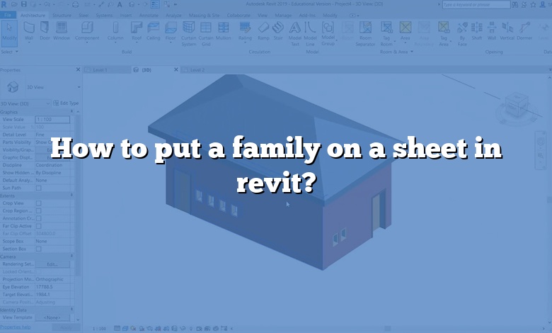 How to put a family on a sheet in revit?