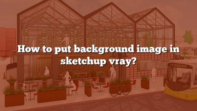 How to put background image in sketchup vray?