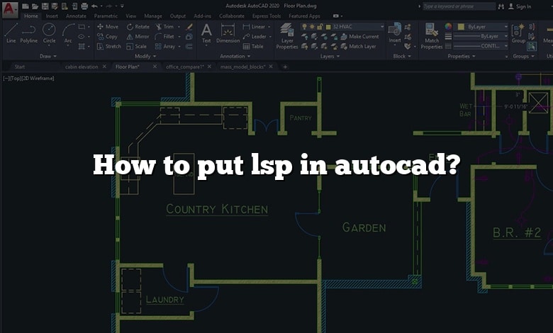 How to put lsp in autocad?