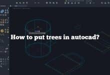 How to put trees in autocad?