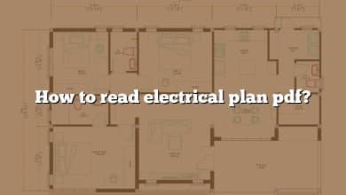 How to read electrical plan pdf?