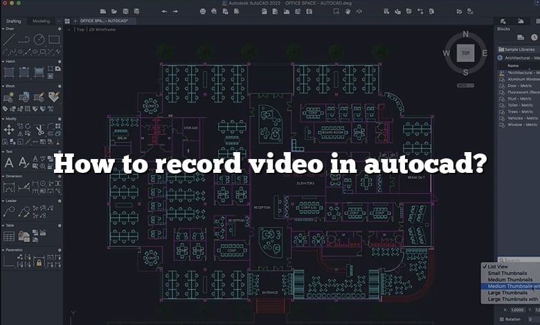 How to record video in autocad?