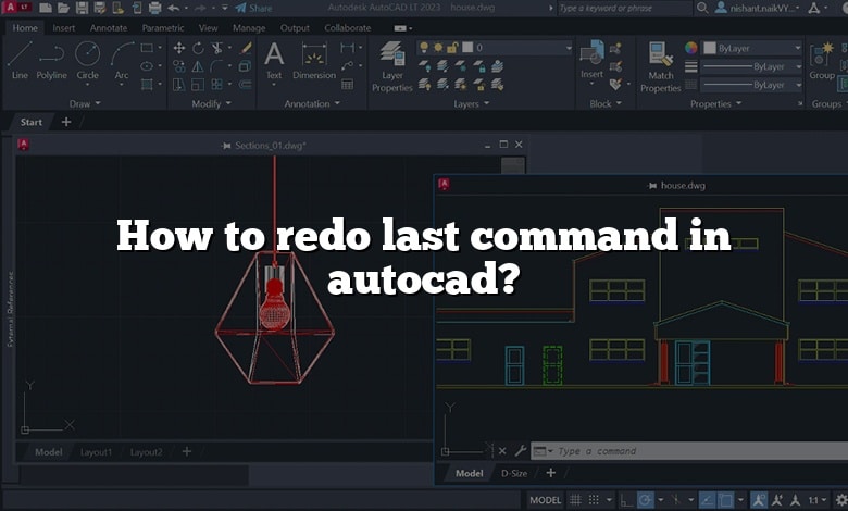 How to redo last command in autocad?
