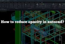 How to reduce opacity in autocad?