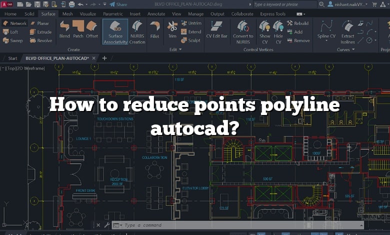 How to reduce points polyline autocad?