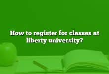 How to register for classes at liberty university?