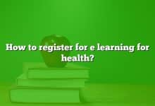 How to register for e learning for health?