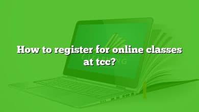 How to register for online classes at tcc?