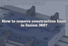 How to remove construction lines in fusion 360?