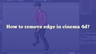 How to remove edge in cinema 4d?