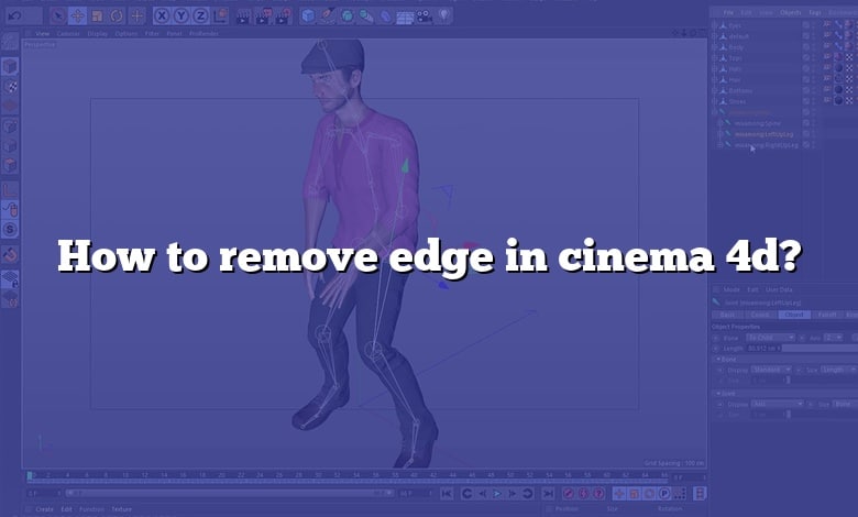 How to remove edge in cinema 4d?