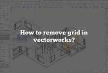 How to remove grid in vectorworks?