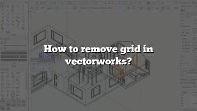 How to remove grid in vectorworks?