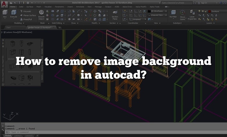 How to remove image background in autocad?
