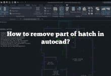 How to remove part of hatch in autocad?