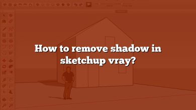 How to remove shadow in sketchup vray?
