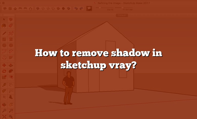 How to remove shadow in sketchup vray?