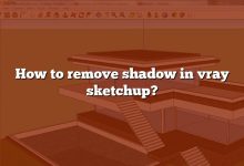 How to remove shadow in vray sketchup?