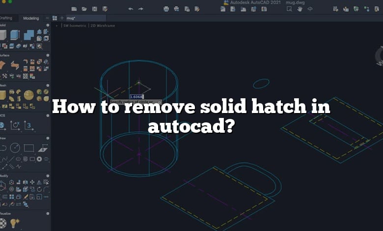 How to remove solid hatch in autocad?