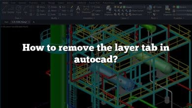 How to remove the layer tab in autocad?