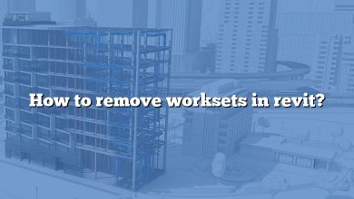 How to remove worksets in revit?