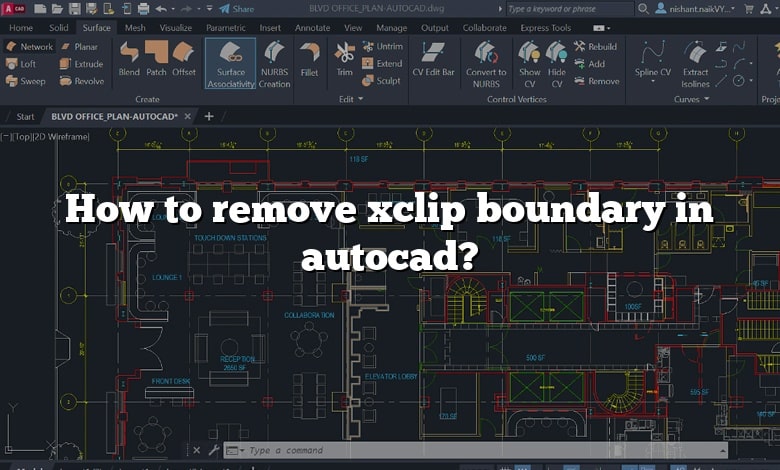 How to remove xclip boundary in autocad?