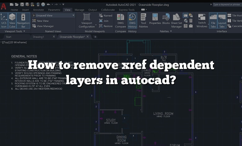 How to remove xref dependent layers in autocad?