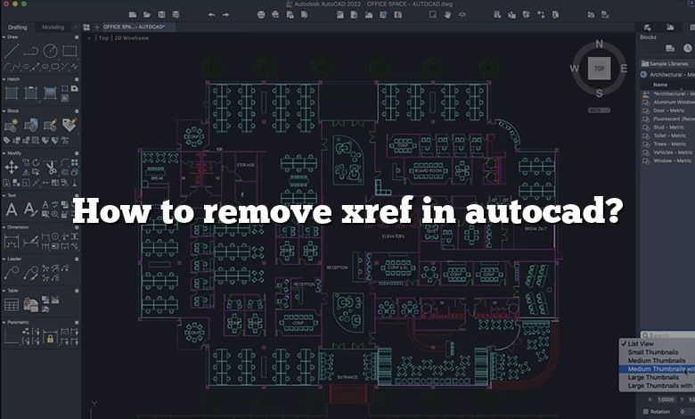 How to remove xref in autocad?