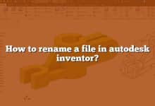 How to rename a file in autodesk inventor?