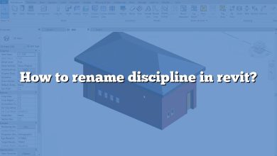 How to rename discipline in revit?