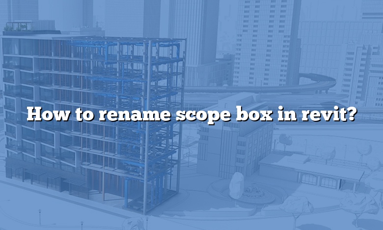 How to rename scope box in revit?
