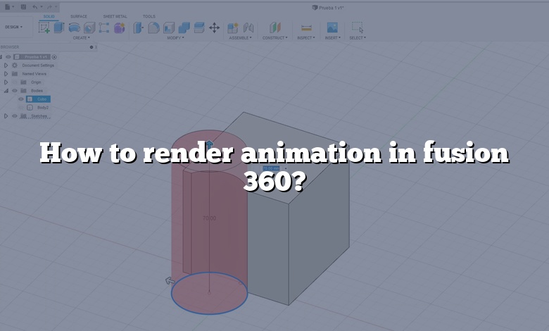How to render animation in fusion 360?