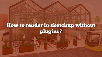 How to render in sketchup without plugins?