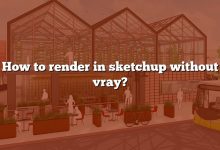 How to render in sketchup without vray?