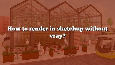 How to render in sketchup without vray?