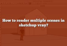 How to render multiple scenes in sketchup vray?